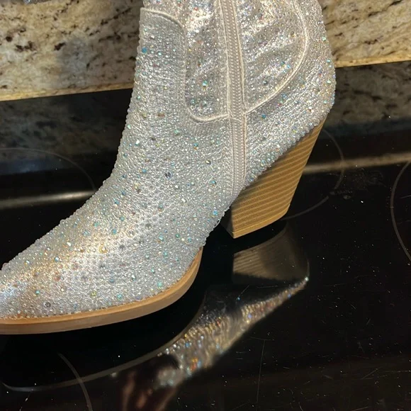 Forever thigh high glitter cowboy boots - Picture 4 of 13